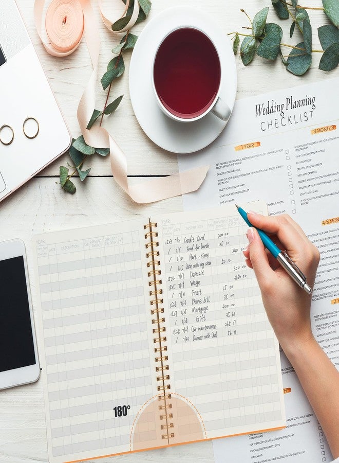 Koogel Accounting Ledger Book, Expense Tracker Notebook A5 Budget Bill Tracker Notebook for Home Budget Tracking Business Bookkeeping Personal Finance Planner, Income and Expense Log Book - Image 4